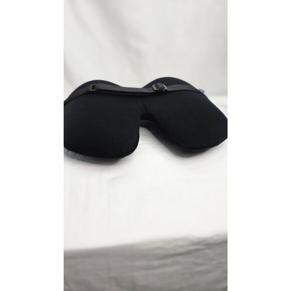 C CUSHION LAB Black Extra Dense Lumbar Pillow for Lower Back Pain Relief w Strap - Picture 10 of 14